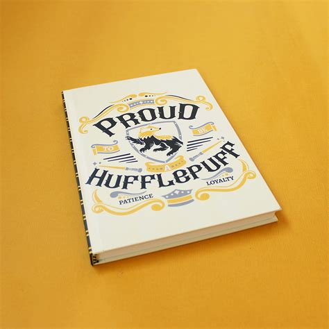 Official Harry Potter Hufflepuff House A5 Hardbound Notebook Ruled Pag ...
