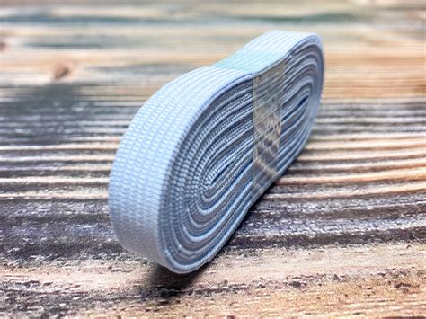 2m Gummiband hellblau - 1 cm breit