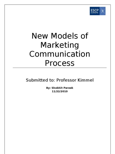 Explain How Marketing Communication Works Using Different Communication Models 的图像结果