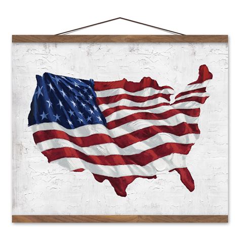 The Holiday Aisle® USA Flag - Print | Wayfair