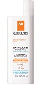 La Roche-Posay Anthelios 60 Ultra Light Sunscreen Fluid For Face, 1.7 ...