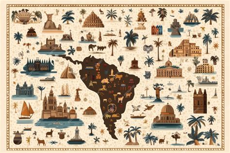 Mapa del Mes de la Herencia Hispana Un mapa que destaca los países ...