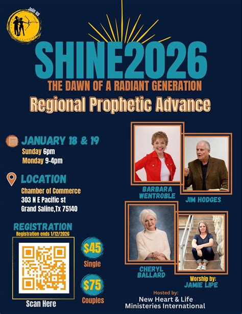 SHINE 2026 - Regional Prophetic Advance, Grand Saline, Tx Chamber of ...