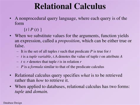 Image result for Relational Calculus Examples