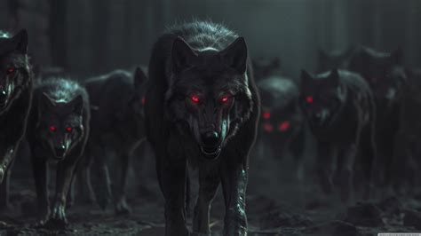 Dark Wolf Pack Art 4K UHD Wallpaper for UltraHD Desktop and TV ...