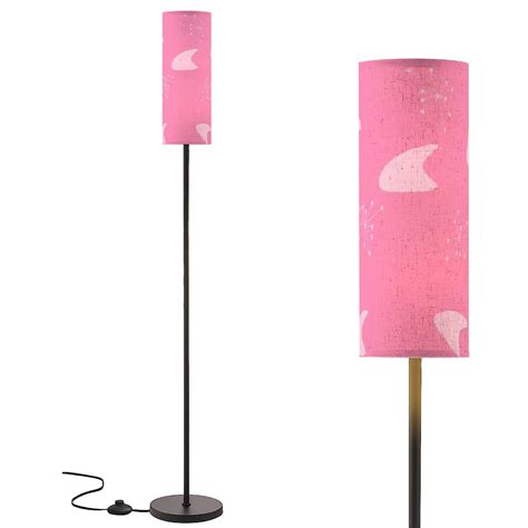 Mid Century Modern Pink Slim Floor Lamp, Retro 50s Boomerang Lighting ...