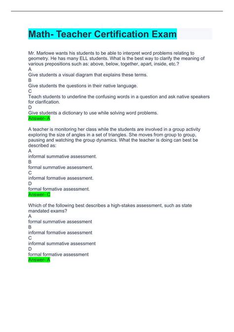 Image result for Math Certification Texas