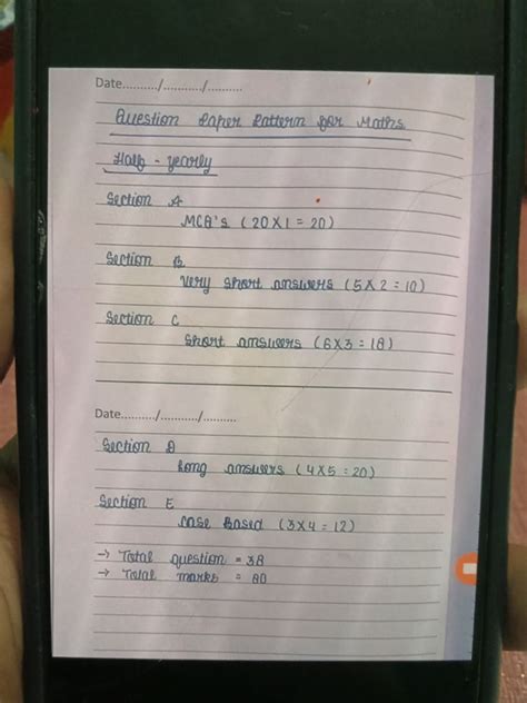 Image result for Question Paper Pattern