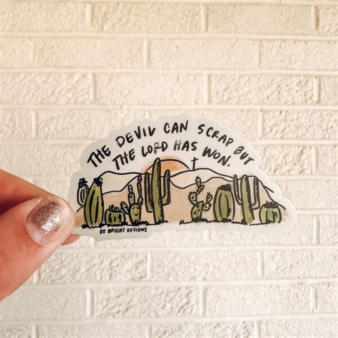 Buy The Devil Can Scrap but the Lord Has Won Stickers Online In India ...