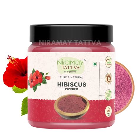 Niramay Tattva Hibiscus Flower Powder, 200g For Hair Pack, Hair Oil ...