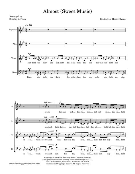 Almost (Sweet Music) (arr. Bradley J. Perry) by Hozier Sheet Music for ...