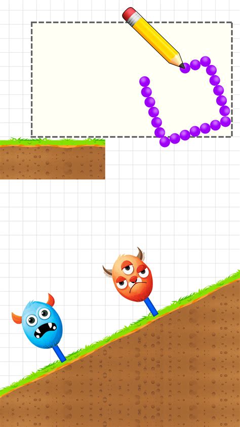 Draw to Smash Tricky Logic Brain Puzzle Draw to Crash banana Monster ...