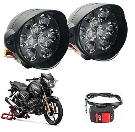Bikers World 9 Led G3 Bike Led Lights Fogg Lamps Driving Headlights ...