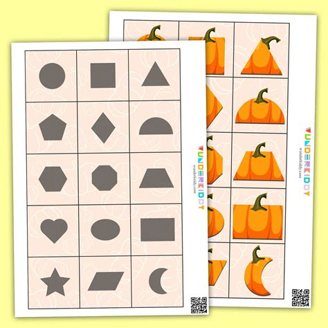 Printable Pumpkin Color Matching Worksheet for Kindergarten