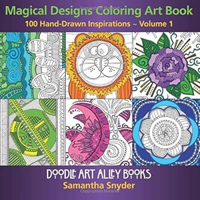 Samantha Snyder Magical Designs Coloring Art Book: 100 Hand-Drawn India ...