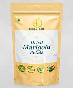 A D Food & Herbs Organic Dried Marigold/Genda Flower/Petals for ...