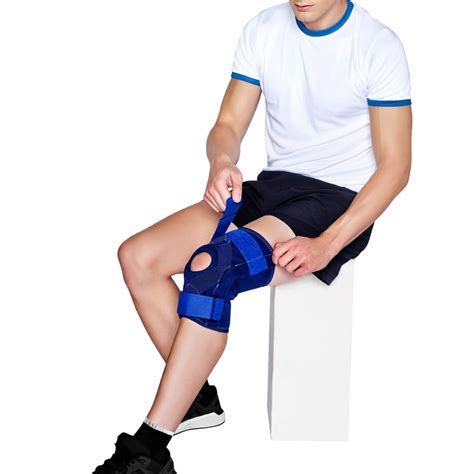Buy Vissco Neoprene Hinged Patella Knee Brace (Moderate Support), Knee ...