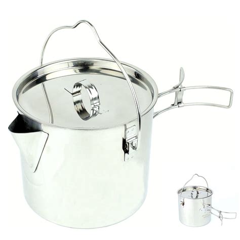 Special Offer Price 304 Stainless Steel Kettle Pot Camping Cookware Set ...