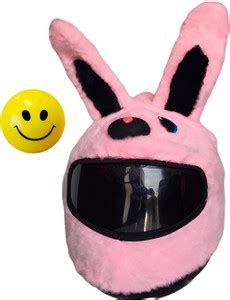 Gking Trendy Rabbit Bunny Face Bike Gelmet Cover With Smiley Ball For ...