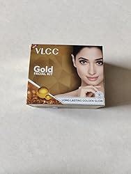 VLCC Gold Facial Kit, Bright & Glowing Skin - 60g | Pamper your Skin ...