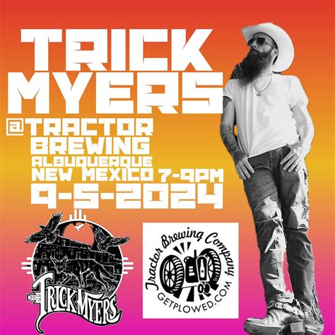 TRICK MYERS @TRACTOR BREWING 9-5-2024 (ALBUQUERQUE,NM), Tractor Brewing ...