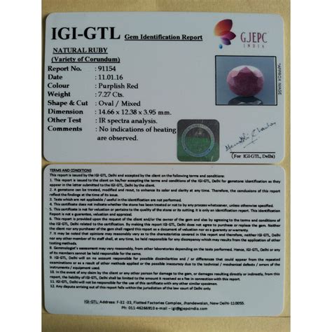 8.08 Ratti Natural Indian Ruby with Govt. Lab Certificate-(1221) | Gem ...