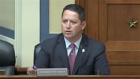 Rep. Tony Gonzales, R-Texas, chairman of the Congressional Hispanic Conference, participates in the