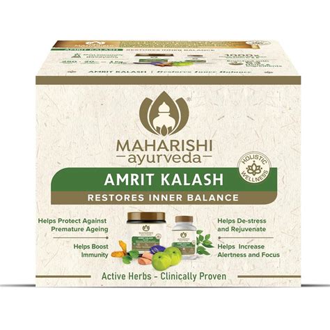Buy Maharishi Ayurveda Amrit Kalash | 600g Nectar + 60 Tablets | 30 Day ...