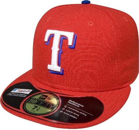Amazon.com : New Era Texas Rangers Red Alternate Authentic On-Field ...