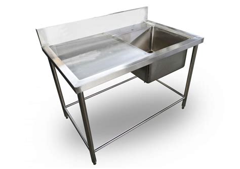 Stainless Steel Single Bowl Sink Table • Murah Kitchen Marketplace Malaysia