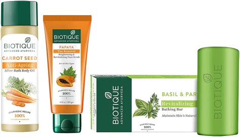 Buy Biotique Carrot Seed Anti- Ageing After- Bath Body Oil, 120ml ...