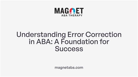 Image result for Error Correction ABA Trials