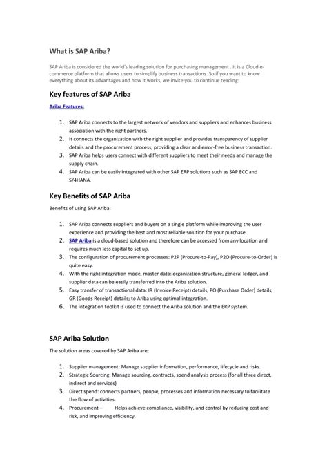 Image result for Ariba Tutorial