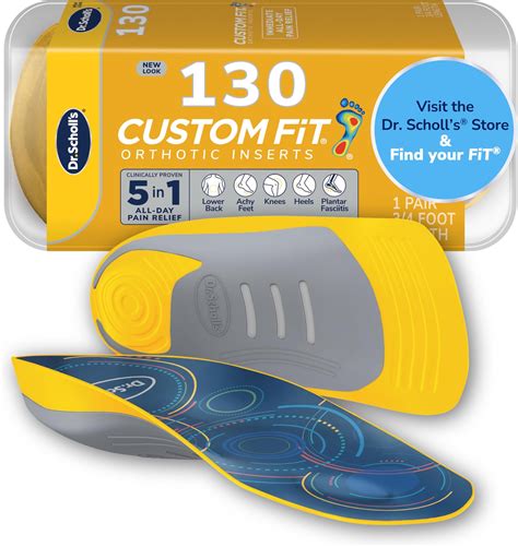 Amazon.com: Dr. Scholl’s Custom Fit Orthotics 3/4 Length Arch Support Shoe Inserts - Plantar ...