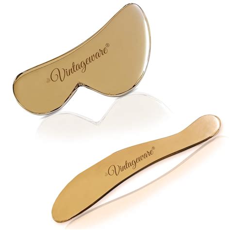 Kansa Metal Gua Sha Combo Set | B-Shape & S-Shape – Vintageware