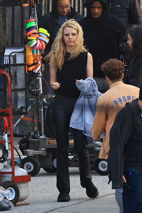 Mia Goth and Moses Sumney - "MaXXXine" Filming Set in Los Angeles 05/10/2023 • CelebMafia