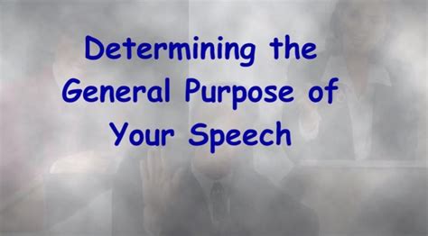 Image result for General Purpose Speech Examples