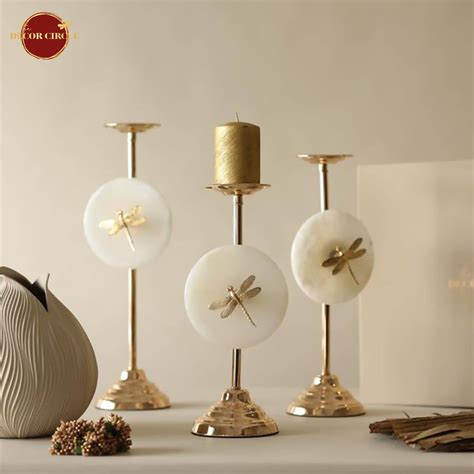 Marmor Dragonfly Candle Holders (Set of 3) – The Decor Circle