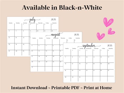 Image result for Printable Calendar 2025 Script