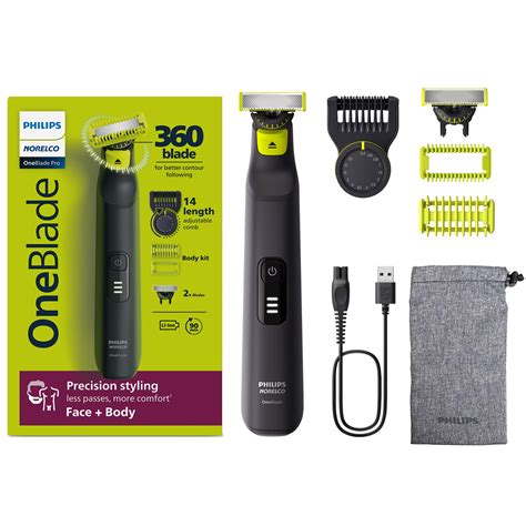Philips Norelco OneBlade Pro 360 Face + Body, Electric Shaver, Beard Trimmer and Body Groomer ...