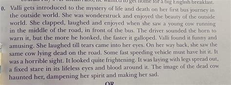 Valli's journey to the town is also her induction into the mystery of ...