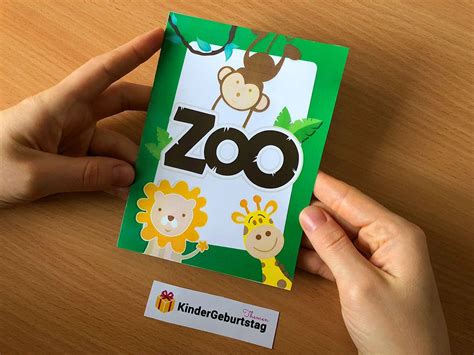 Einladung Zoo Kindergeburtstag