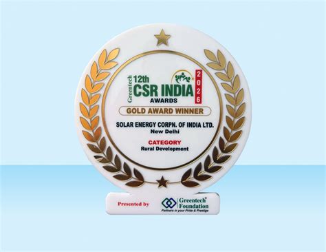 Awards & Accolades | Solar Energy Corporation of India Limited (SECI)