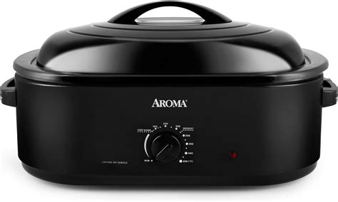 Amazon.com: Aroma 18-Quart Electric Roaster Oven (Black) with High ...