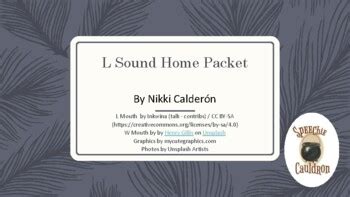 Initial L and W Contrast Home Practice by Speechie Cauldron | TPT