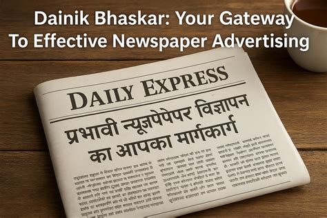 Dainik Bhaskar: Your Gateway To Effective Newspaper Advertising ...