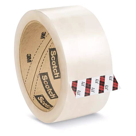 3M 371 Carton Sealing Tape - 2" x 55 yds, Clear S-746 - Uline