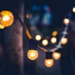Image result for Solar String Lights On Chain Link Fence