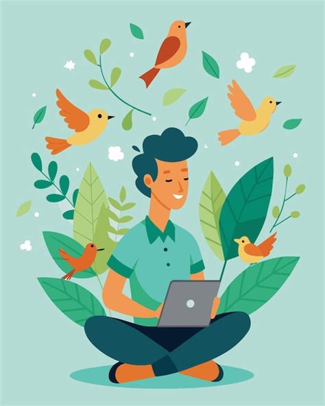 A harmonious symphony of chirping birds and rustling leaves provides ...