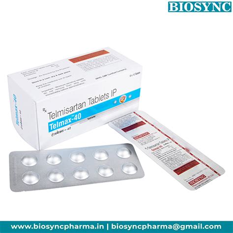 Telmax 40 - Telmisartan Tablets IP - Biosync Pharmaceuticals Pvt Ltd